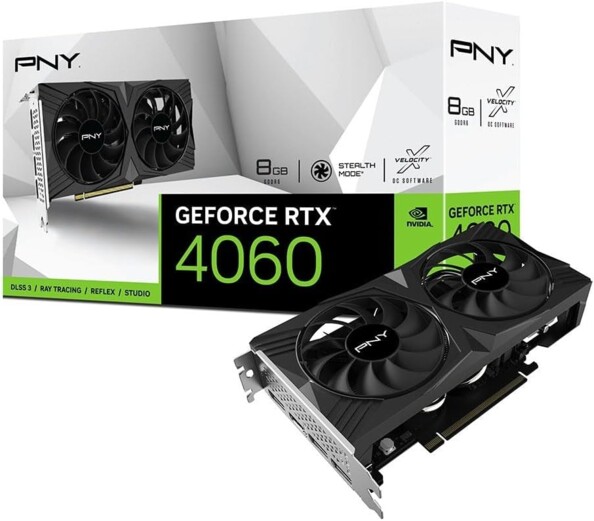 Carte graphique GeForce RTX 4060 Verto 8 Go de la marque PNY