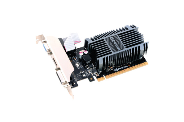 Carte graphique Inno3D Nvidia GeForce GT 710 Low Profile avec interface PCIe 2.0 et port HDMI/DVI-D/VGA