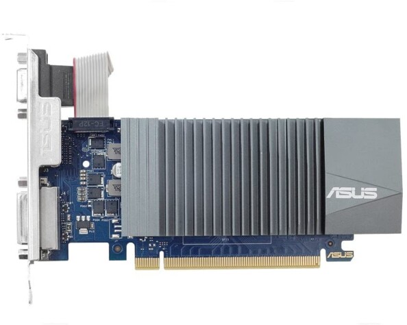 vue de face de la Carte graphique ASUS Geforce GT 710 1 GB RAM GDDR5 VGA