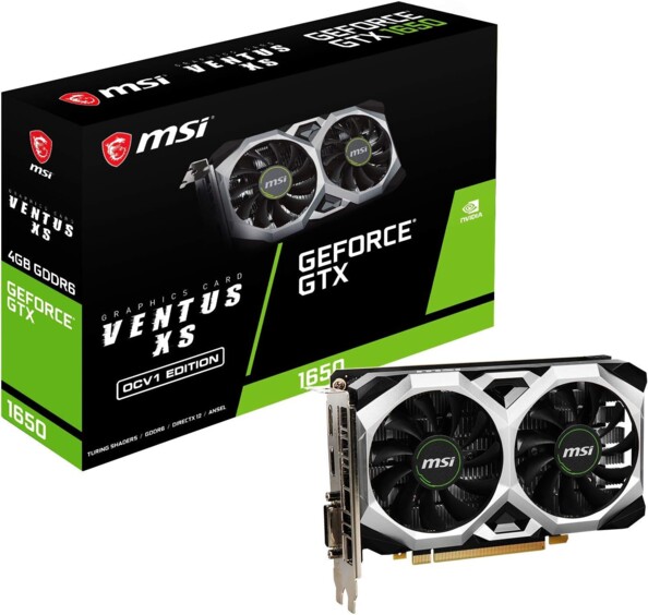 Carte graphique Nvidia GeForce GTX 1650 D6 Ventus XS OCV1 4 Go de la marque MSI