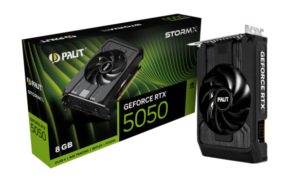 Carte graphique Nvidia GeForce RTX 5050 StormX 8 Go GDDR6 de la marque Palit