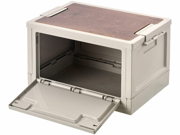 caisse de rangement plaible 30 L avec couvercle