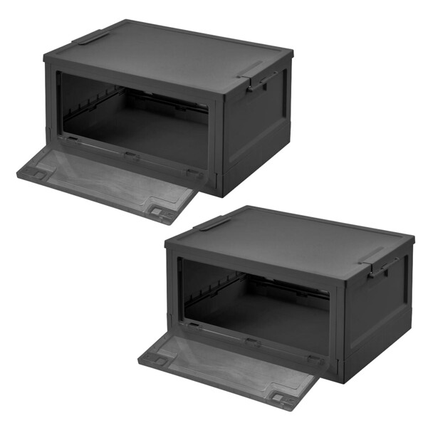 2 boîtes de rangement pliables 45 L AB-130