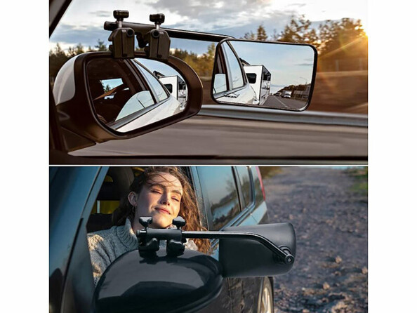 2 miroirs voitures universels pour caravane