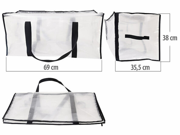 sac de rangement transparent 87 L