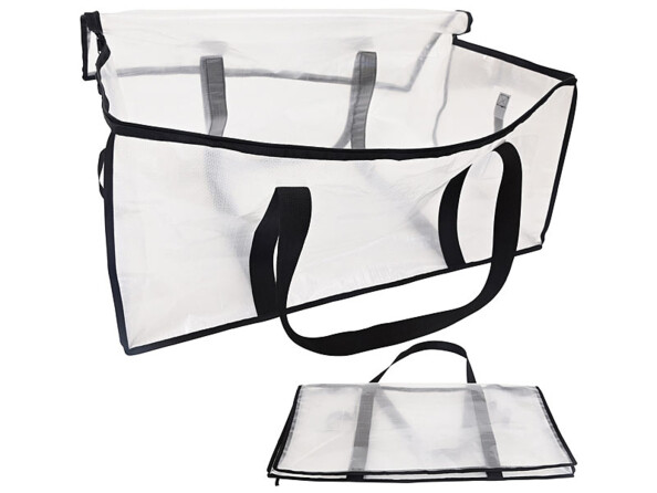 2 sacs de rangement transparents 87 L