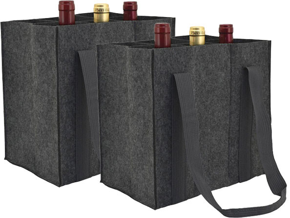 2 Sacs de transport en feutre anthracite