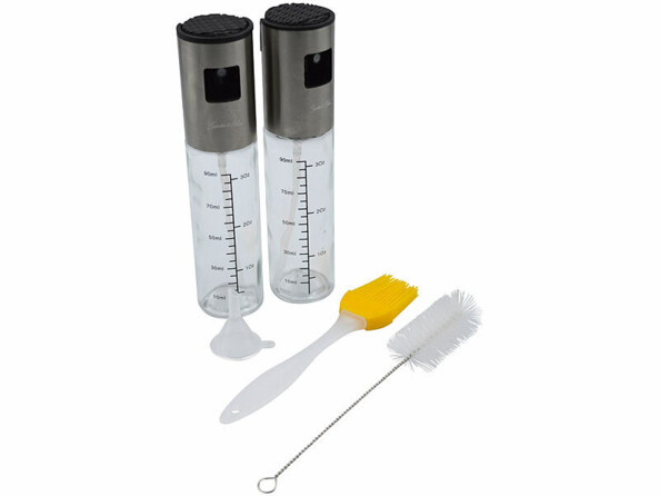 2 vaporisateurs pour vinaigre et huile avec acessoires