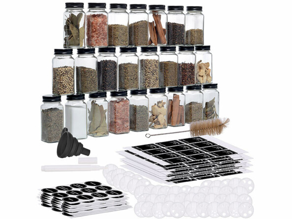 24 flacons à épices 120 ml 