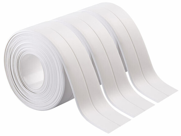 3 bandes d'étanchéité 28 mm x 4 m - coloris blanc