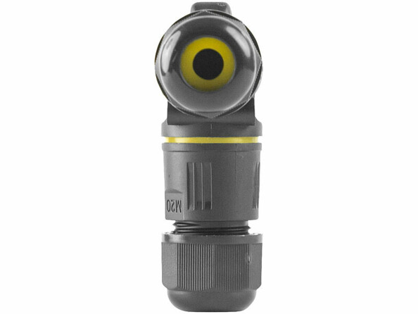 connecteur électrique étanche 3 voies vu de coté