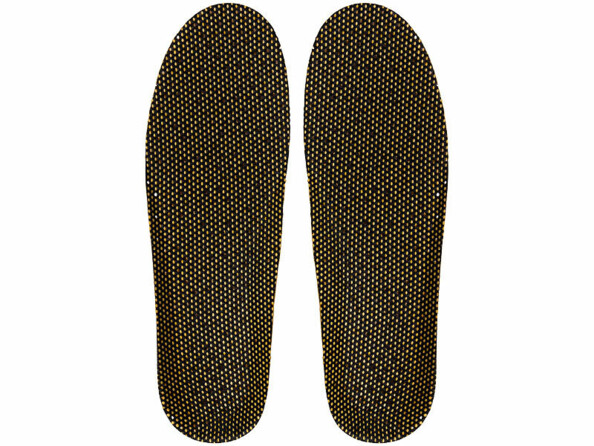 paire de semelles amortissantes et repirantes vue de dessus