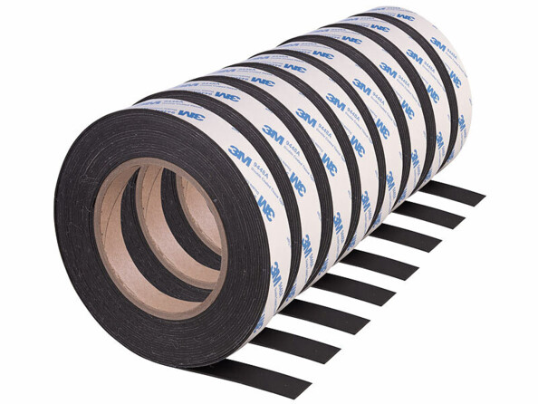 Pack de 4 bandes magnétiques autocollantes A+B 6 m x 15 mm de la marque AGT