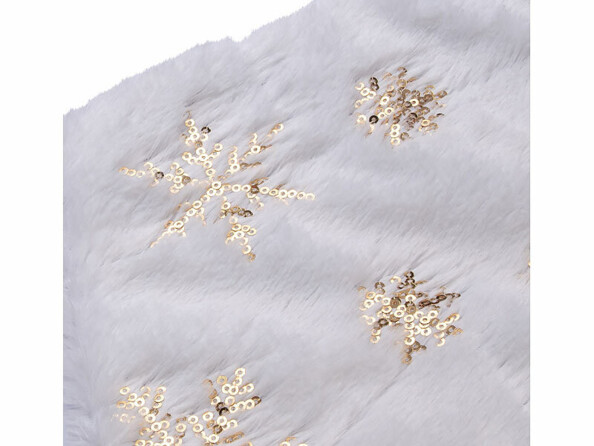 chaussette de Noël à suspendre - flocons doré