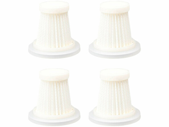 4 filtres HEPA de rechange pour aspirateur BHS-745.ak vus de face