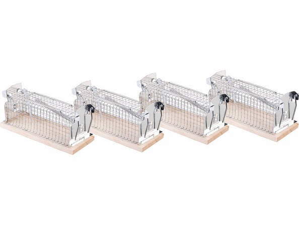 4 pièges à souris inoffensifs pour intérieur et extérieur