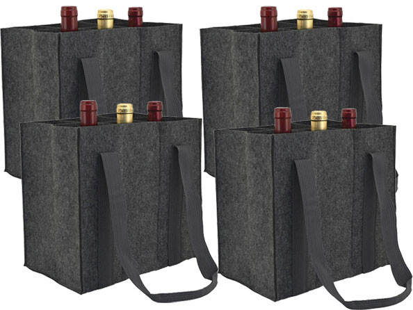 4 Sacs de transport en feutre anthracite