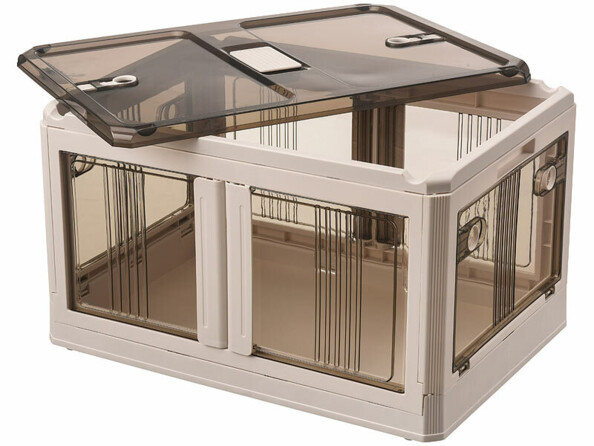 Boîte de rangement pliable à roulettes 85 L