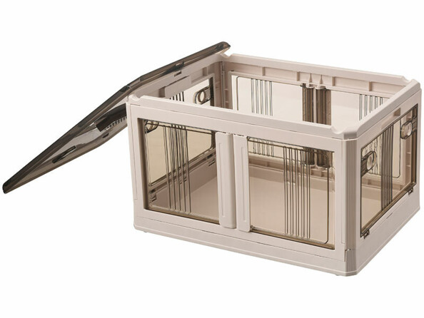 Boîte de rangement pliable à roulettes 85 L