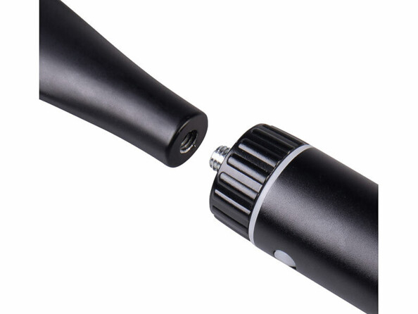 Chausse-pied extensible vue zoomée sur la tête amovible