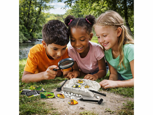 kit de fouilles pour insectes dans l'ambre avec accesoires de recherche et fiches