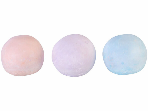 3 boules de plâtre pour kit de fouilles avec pierres précieuses