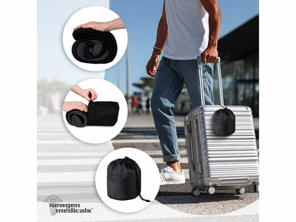 Coussin cervical à mémoire de forme avec masque de sommeil et bouchons d’oreille