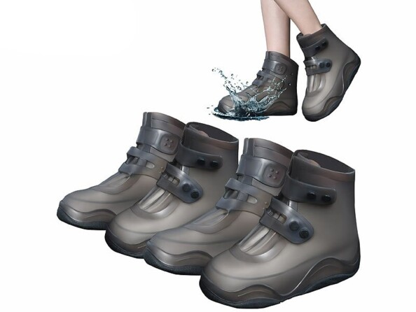 Pack de 2 paires de couvre-chaussures imperméables et antidérapants pointure 40-42 de la marque Semptec Urban Survival Technology