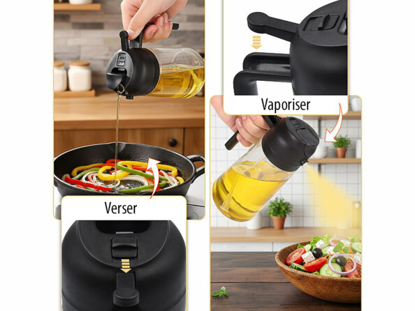 Distributeur et vaporisateur d'huile 470 ml