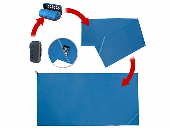 Serviette en microfibres 200 x 100 cm avec sac