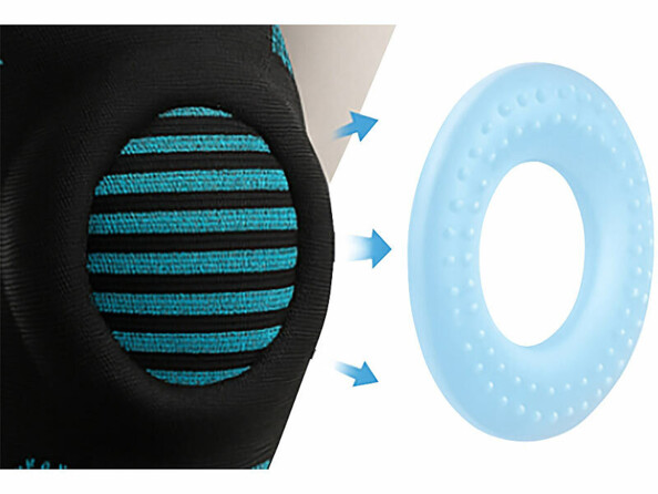 Genouillère avec insert gel et stabilisateurs - taille L