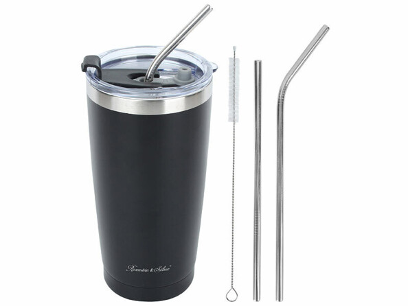 Gobelet isotherme double paroi 600 ml noir