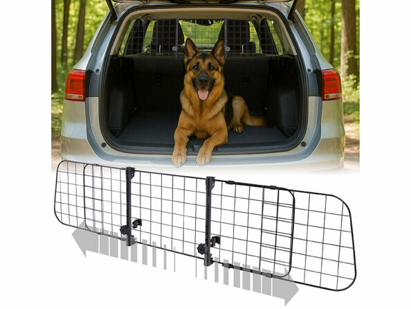 Grille de séparation universelle réglable pour chien