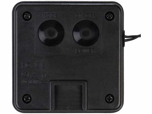 panneau solaire pour guirlande lierre vu de dos