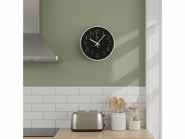 montre murale analogique radio-pilotée Ø 30 cm avec cadran 3D