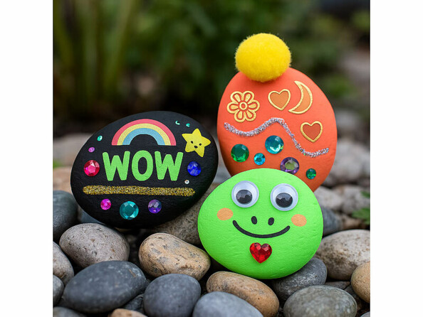 kit de peinture sur pierre pour enfants