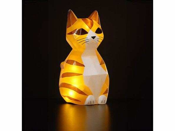 Lampe LED chat à peindre