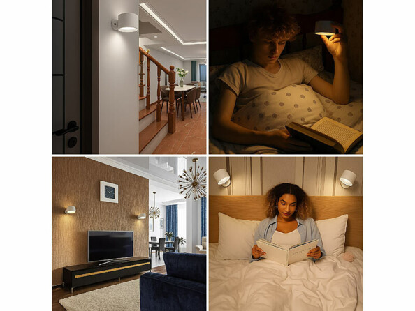 Lampe murale magnétique rechargeable CCT 160 lm 3 en 1