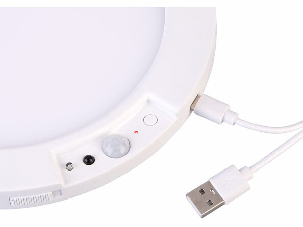 Plafonnier LED rechargeable télécommandé avec détecteur de mouvement