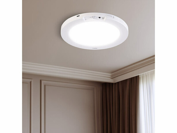 Plafonnier LED rechargeable télécommandé avec détecteur de mouvement