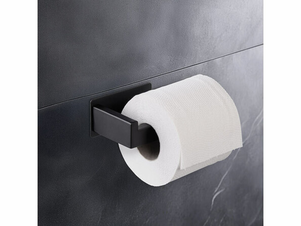 support rouleau de papier toilette autocollant