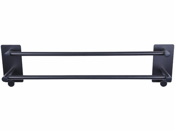 Porte-serviette double 67,5 cm – coloris noir