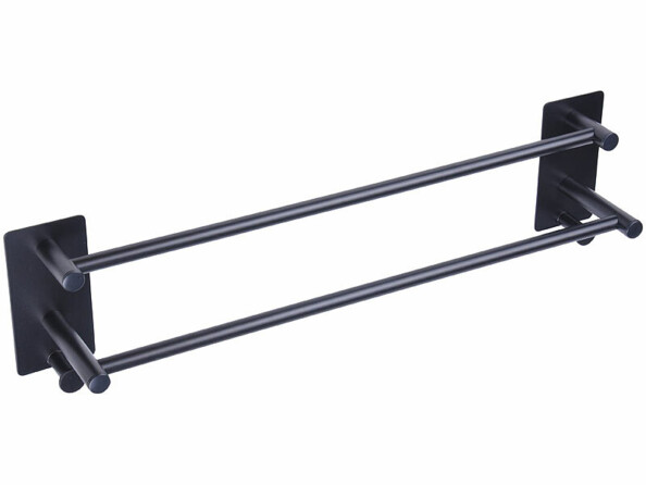 Porte-serviette double 67,5 cm – coloris noir