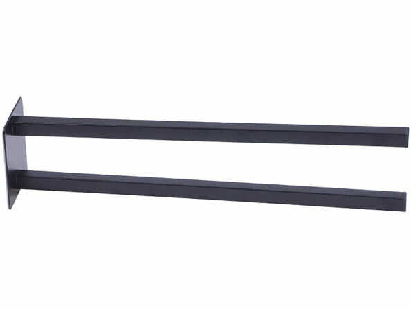 Porte-serviette double 39 cm - coloris noir