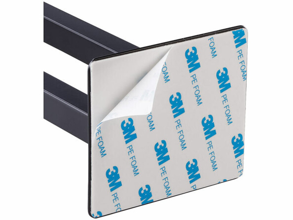 Porte-serviette 2 bras 39 cm - coloris noir