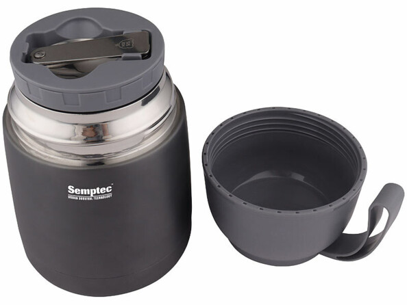 lunch box isotherme double paroi 430 ml avec cuillère pliable