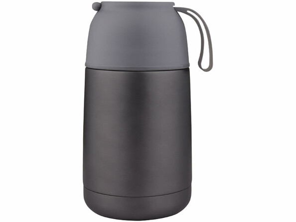 Récipient isotherme double paroi 620 ml avec cuillère pliable