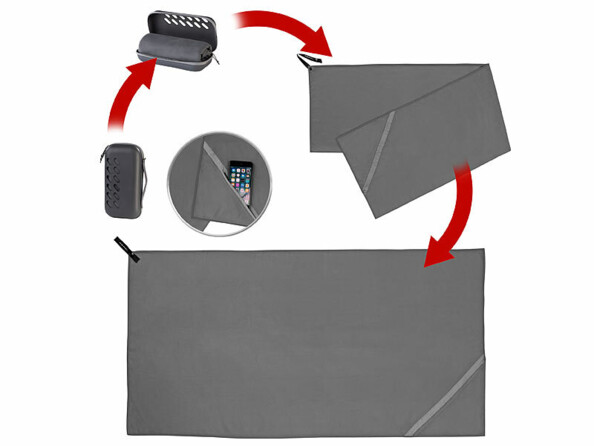 Drap de bain en microfibres 140 x 70 cm avec sac