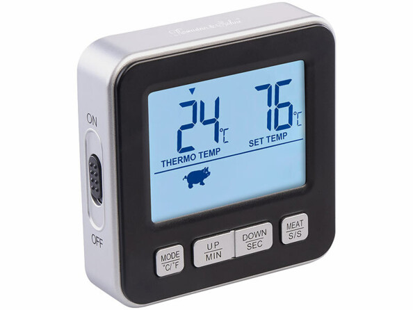 Thermomètre de cuisson numérique avec minuteur