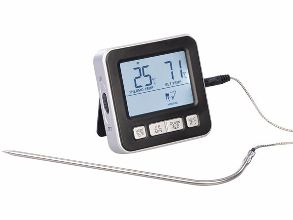 Thermomètre de cuisson numérique avec sonde filaire
